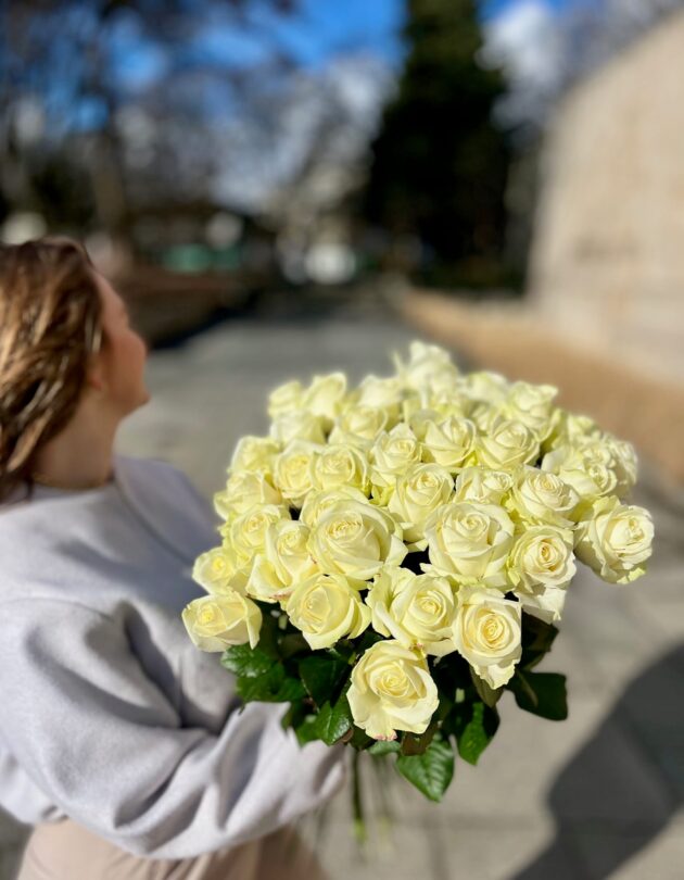 Bouquet Roses Blanches