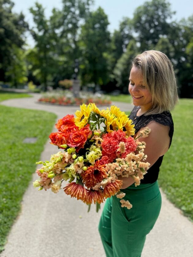 Colorful florist's bouquet
