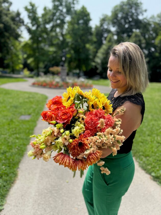 Colorful florist's bouquet