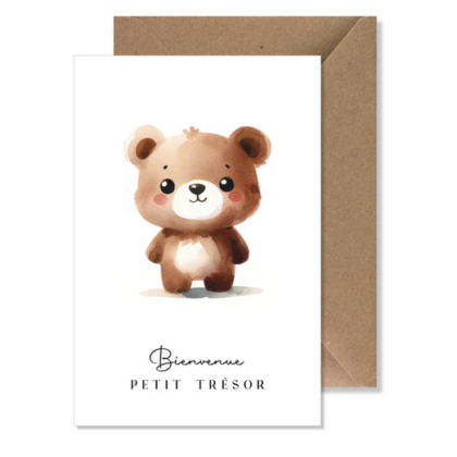 Seven Paper card - Welcome little treasure