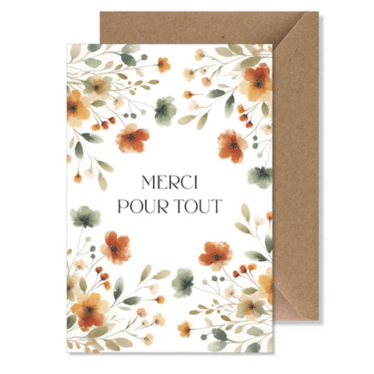 Seven Paper card - Thank you for everything