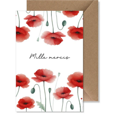 Seven Paper card - A thousand thanks