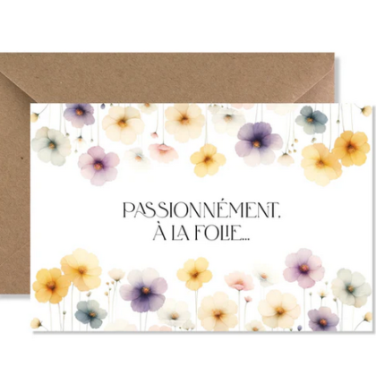 Seven Paper card - Passionnément, à la folie