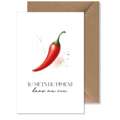 Seven Paper card - You spice up my life