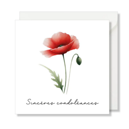 Seven Paper Card - Sincere condolences