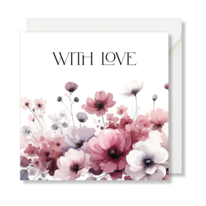 Seven Paper card - With Love